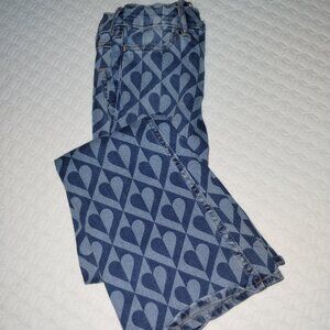 Abercrombie Kids Heart Print High Rise Flare Long size Girls 9/10